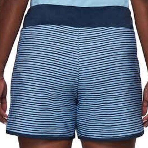 NWT - Hang Ten Ladies' Activewear Blue Stripe Short – Size XXL - Picture 5 of 9